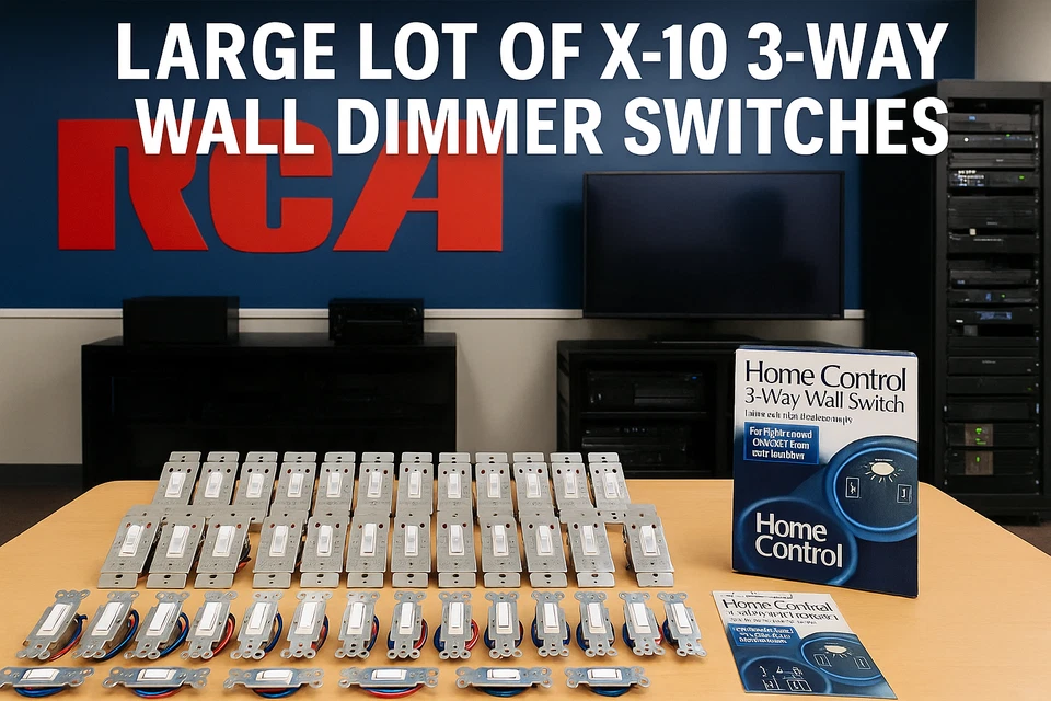 NOS RCA X-10 Home Control 3-Way Wall Switch Lot HC32WD, HC30WD, 50 Pcs Lot - Image 1 of 4