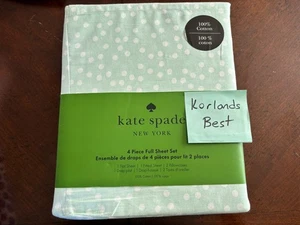 New Kate Spade Full Sheet Set 100 % Cotton Percale - Picture 1 of 2