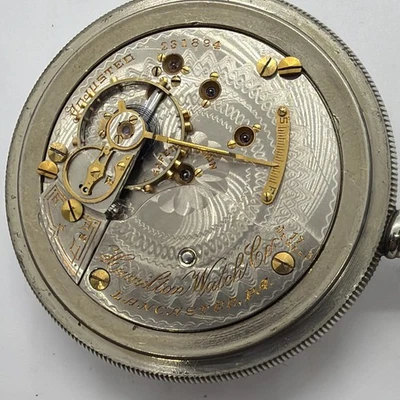 Nice Running Gilt Trim Hamilton 18s 17j Gr. 925 Adjusted Model 2 Pocket Watch - Image 1 of 4