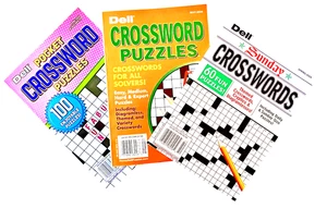 NEW Lot of 3 Penny Press Dell Crossword Pocket & Sunday Size Puzzle Books - Picture 1 of 2