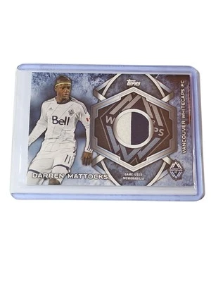 DARREN MATTOCKS 2014 Topps MLS Kits Game Used PATCH VANCOUVER WHITECAPS #KIT-DM. - Image 1 of 2
