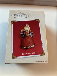 2003 Hallmark Christmas Ornament The Decision Naughty or Nice Coal Scales - Picture 1 of 2