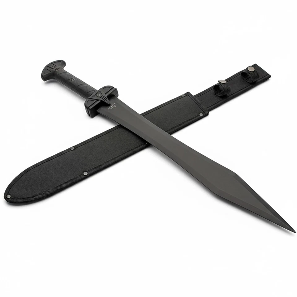 Espada Gladius de Combate SD 24 Pulgadas Negra WS 3CR13 Acero Inoxidable Full Tang Foto 1 de 4