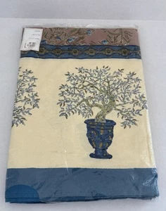 Couleur Natur Französische Tischdecke mit Olivenbäumen ST CLEMENT Baumwolle - 71” x 106” - Bild 1 von 5