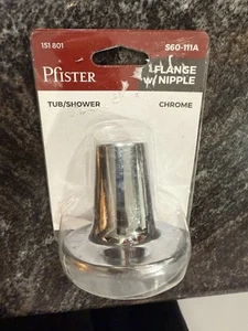 Pfister S60-111A 2-1/4 Zoll H Metallflansch mit Nippel in Chrom - Bild 1 von 2