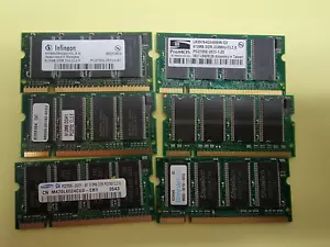 3GB (6 x 512MB) GENERIC PC-2700 DDR-333 LAPTOP SODIMM Memory - Picture 1 of 1