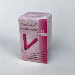 EasyTouch Blut Hämoglobin Teststreifen 1 Box (25 Teststreifen) - Bild 1 von 5