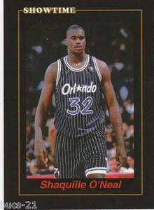 Tarjeta de baloncesto Shaquille O'Neal Showtime 1993 promoción Orlando Magic - Imagen 1 de 2