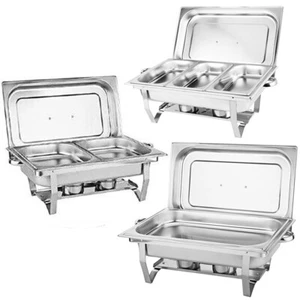 9L 304 Insulated Food Warmer Bain Marie Food Warmer Buffet Warmer Chafing Dish - Picture 1 of 20