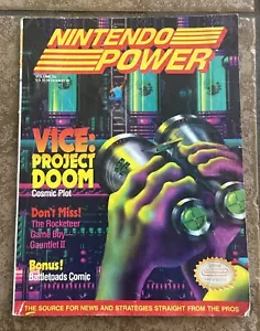 Nintendo Power Volume 24 Vice: Project Doom Cover w/Attached TaleSpin Poster - Imagen 1 de 5