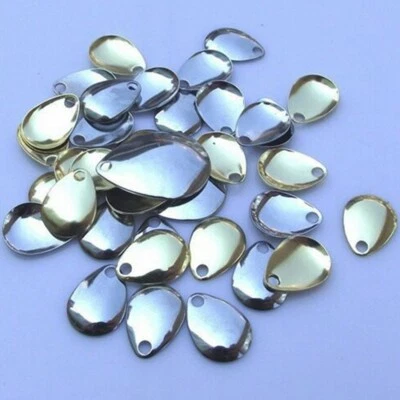 Best 70pcs Smooth Fishing Flattie Attractor Spinner Blades Nickel Spoons Plaice - Image 1 of 4