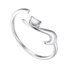 Adjustable Size Cute Cat Ring Alloy Geometry Adjustable Size Opening Animal Ring