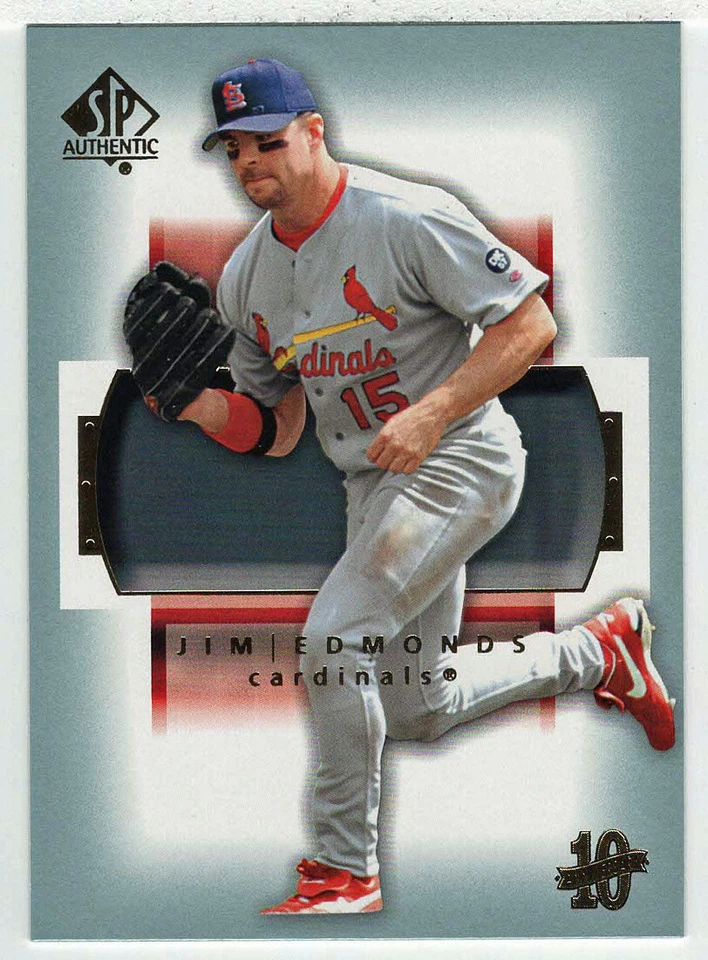 Jim Edmonds - St. Louis - 2003 Upper Deck SP Authentic Baseball # 53 Mint - Image 1 of 1