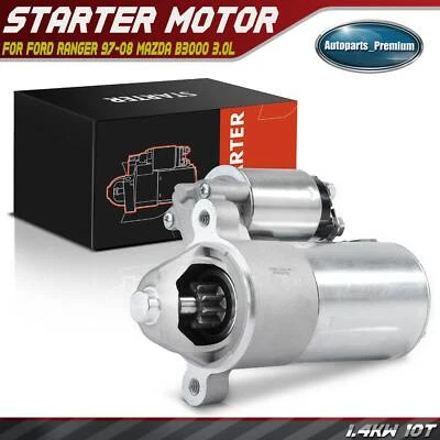 Motor De Arranque Para Ford Ranger 97-08 Aerostar Mazda B3000 3.0L 1.4KW 12V CW 10T Foto 1 de 4