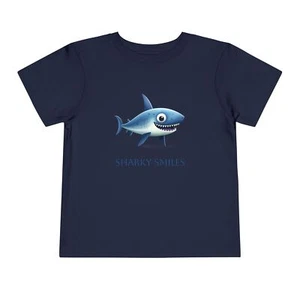 Funny Shark Toddler Tee - Cute Kids T-Shirt, Summer Kids, Shark Toddler T-Shirt - Picture 1 of 29