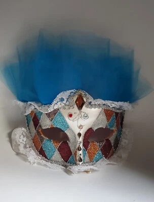 Handmade Costume Mask Venetian/Masquerade - Image 1 of 4