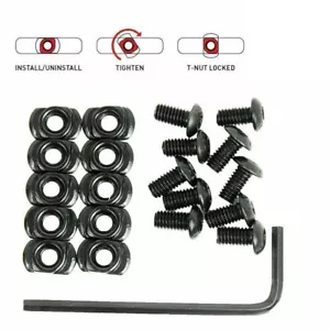10 Pack Screw and Nut Replacement Set for Rail Sections - with Wrench - Picture 1 of 7