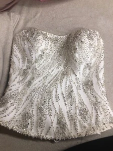 Demetrios Bridal Wedding Stunning Beaded Bodice Uk 10/12 BNWT - Picture 1 of 9