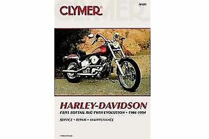 Clymer Repair Manual for 1984-1999 FXST-FLST for Harley Davidson by V-Twin