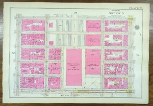 1916 GRAND CENTRAL STATION Map MANHATTAN NEW YORK CITY NY Old Antique Original - Picture 1 of 9