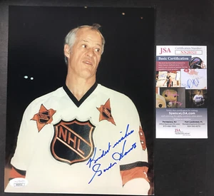 SIGNED GORDIE HOWE HOCKEY 8x10 Color Photo JSA CERTIFIED AUTOGRAPH Inscription - Picture 1 of 7