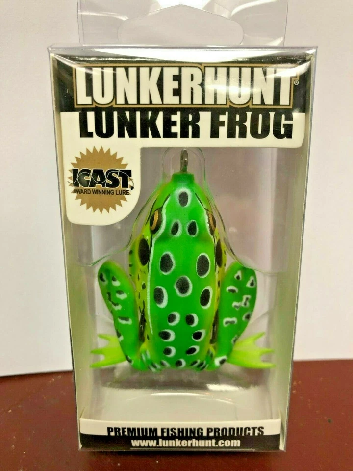 Lunkerhunt Lunker Frog Series 2.5 Inch Green Tea Style Fishing Lure Gift