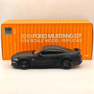 DM 1:18 Ford Mustang GT 2019 Matte Black RHD Diecast Cars Models Miniature Hobby - Picture 1 of 17