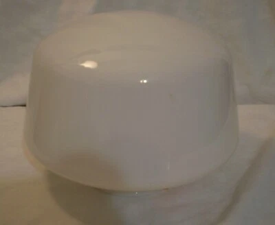 Vintage School house Light Shade Globe White 3 ½ Fitter #3 - Image 1 of 3