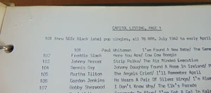 Capitol 78rpm Discography 100–2974 (1942–1951) – 47 pages Jazz Docs - Picture 1 of 2