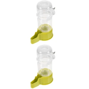 Paquete de 2 dispensadores de agua para fuente de agua para loros para abrevadero de periquitos de aves - Imagen 1 de 12