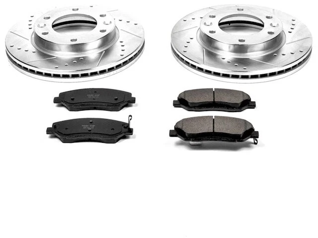 Комплект переднего тормоза и ротора для 2006-2012, 2014 Kia Sedona 2007 2008 XN523QJ - Изображение 1 из 1