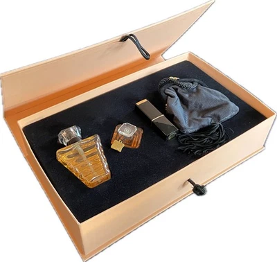 Tresor Lancome De Luxe Parfum Spray Rouge Absolu Lipcolour Black Evening Bag - Image 1 of 4