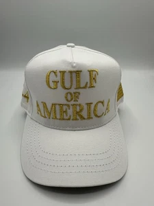 OFFICIAL RARE Cali-Fame Donald Trump Gulf Of America White Hat One Size - Picture 1 of 7