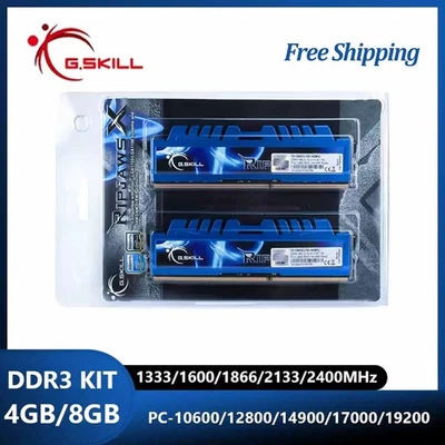 G SkiLL Ripjaws X DDR3 RAM 8GB/16GB 1333/1600/1866/2133 /2400 Desktop Memory Kit - Image 1 of 4