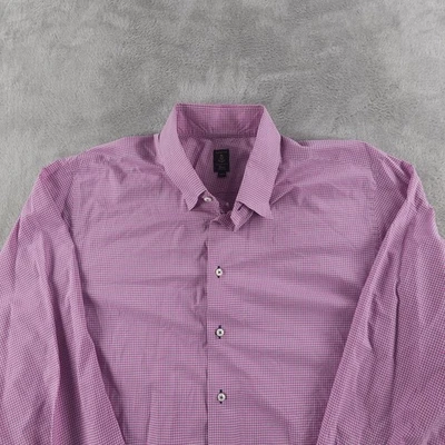 Camisa Robert Talbott Para Hombres 2XL Púrpura Ajuste Botón Patrimonio Hecha en EE. UU. Cuadros Foto 1 de 4