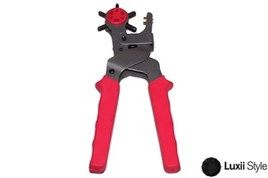 Heavy Duty Rotating Leather Hole Punch Multi Size 6 Size Leatherwork Crafts Belt - Picture 1 of 1