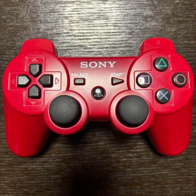 SONY PS3 DUALSHOCK3 Red Wireless Controller JAPAN - Image 1 of 3