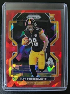 2021 Panini Prizm Pat Freiermuth rot rissig Eis Rookie Karte #362 - Bild 1 von 2