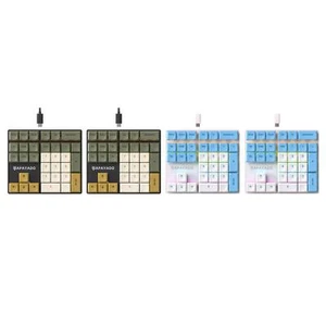 33 Keys Wired Mechanical Numeric Keypad PBT Keycaps Gaming Keypad RGB LED - Picture 1 of 13