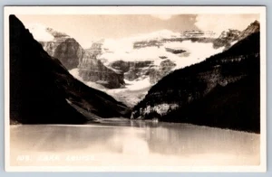 Lake Louise, Banff Alberta Canada, Byron Harmon Real Photo RPPC Postcard #108 - Picture 1 of 2