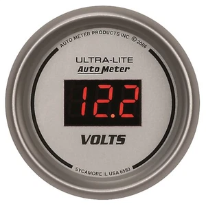 Autometer 6593 Ultra-Lite Digital Voltmeter Gauge 2 1/16" 8-18 Volts - Picture 1 of 4