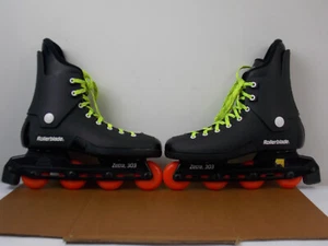 VINTAGE Rollerblade Zetra 303 Inline Skates Black Orange Mens Size US 13 NICE!! - Picture 1 of 11