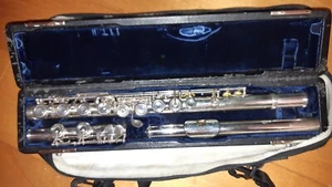 Flute Transverse / Querflöte / Flûte (silver 925) : Yamaha YFL- 814  Japan - Bild 1 von 14