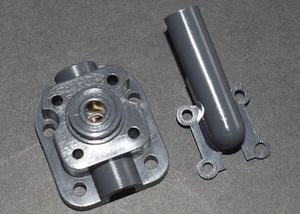 Placa posterior y tubo de estrangulamiento del motor de avión Cox .049 - 049 - Imagen 1 de 1