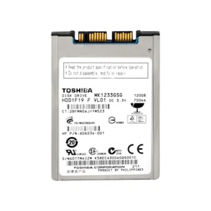 TOSHIBA 120GB 5.4K 8MB Microsata 1.8'' MK1233GSG - Picture 1 of 3