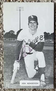 Ken Henderson signed JD McCarthy postcard - White Sox - Picture 1 of 2