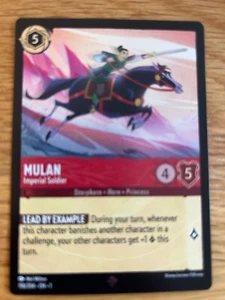 DISNEY LORCANA TCG DAS ERSTE KAPITEL: FOLIE SUPER SELTENE KARTE: MULAN - IMPERIAL - Bild 1 von 1