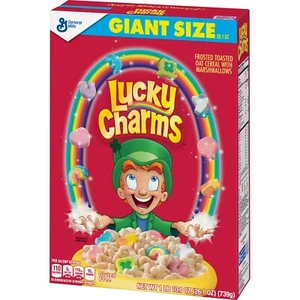 LUCKY CHARMS, CEREAL MARSHMALOW, SIN GLUTEN, CAJA DE 26,1 OZ - PAQUETE DE 4 - Imagen 1 de 6