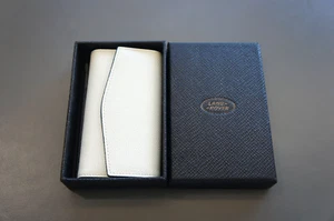 NIB Genuine Land Rover Premium Leather Key Fob Remote Chain Ring Holder Case Bag - Picture 1 of 12