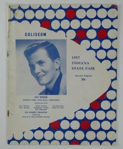 Pat Boone 1957 Indiana State Fair Souvenir Programm selten Vintage - Bild 1 von 5